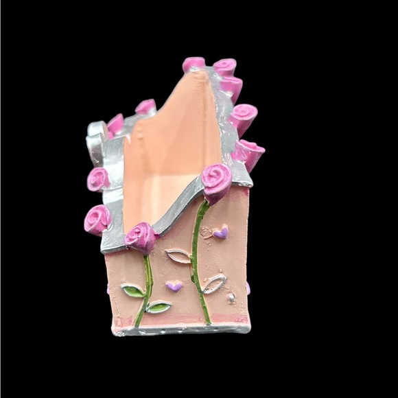 Vintage Scott’s Collectables hearts and flowers Business Card Holder New! - Picture 7 of 13